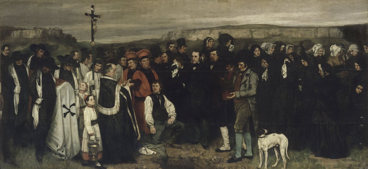A Burial at Ornans Alternatieve titel(s): Schilderij van menselijke figuren, de geschiedenis van een begrafenis in Ornans Un enterrement à Ornans, dit aussi Tableau de figures humaines, historique d