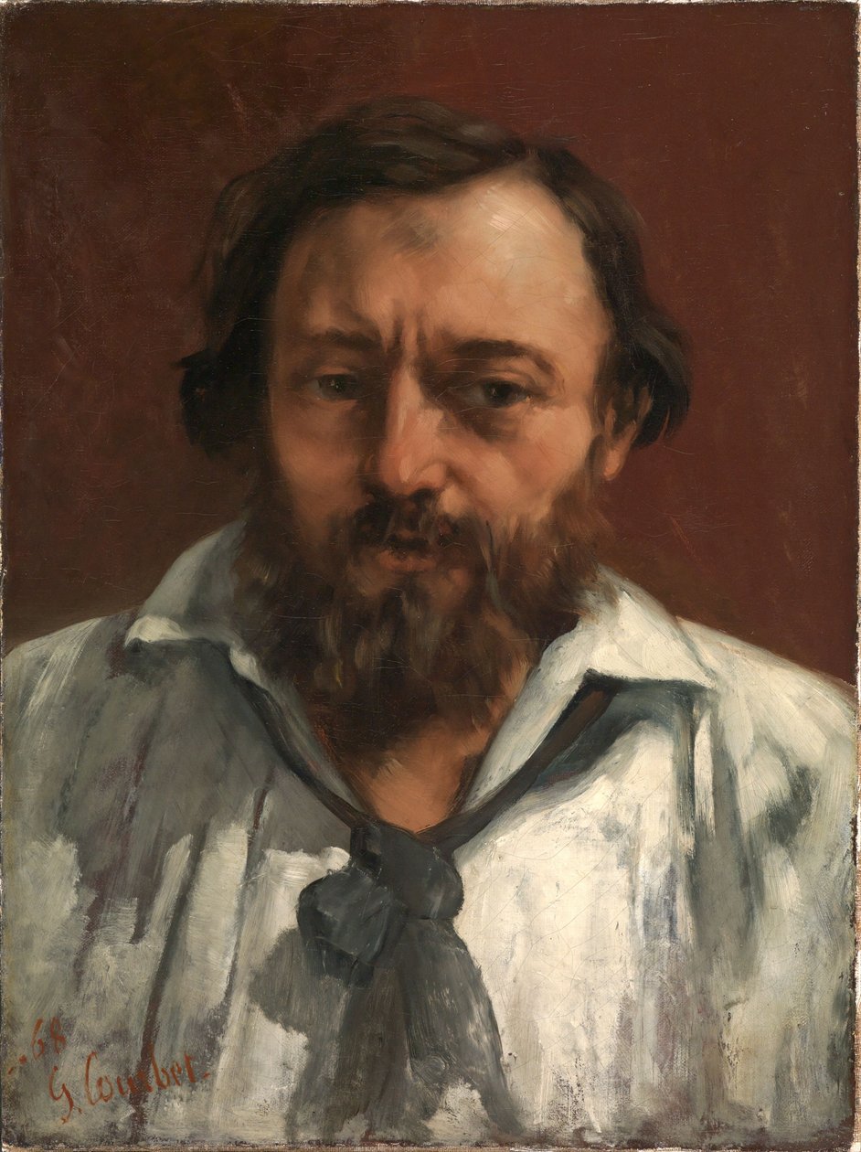 Portret van de dichter Pierre Dupont door Gustave Courbet