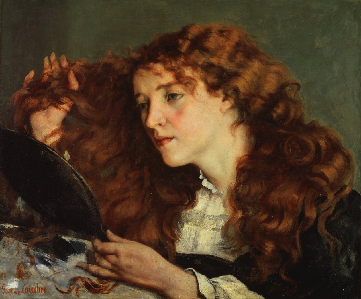 Frans:  Jo, la belle Irlandaise Jo, het mooie Ierse meisje door Gustave Courbet
