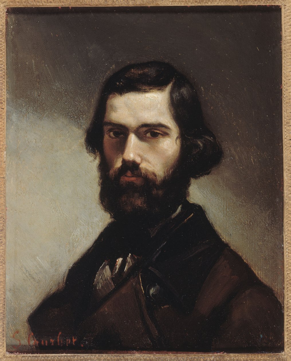 Frans: Portrait de Jules Vallès (1832-1885), écrivain Portret van Jules Vallès (1832-1885), auteur door Gustave Courbet