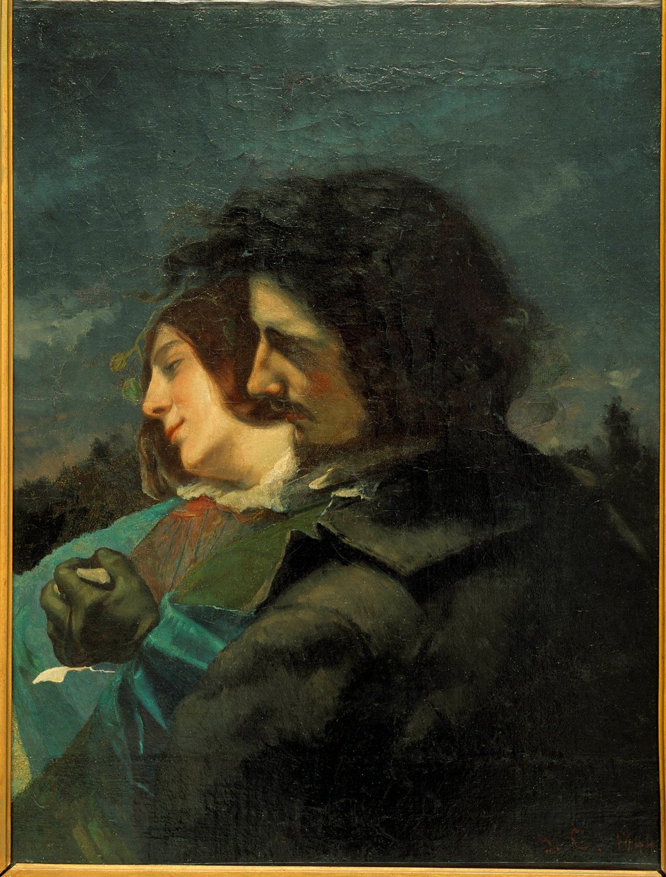 Gelukkige geliefden door Gustave Courbet