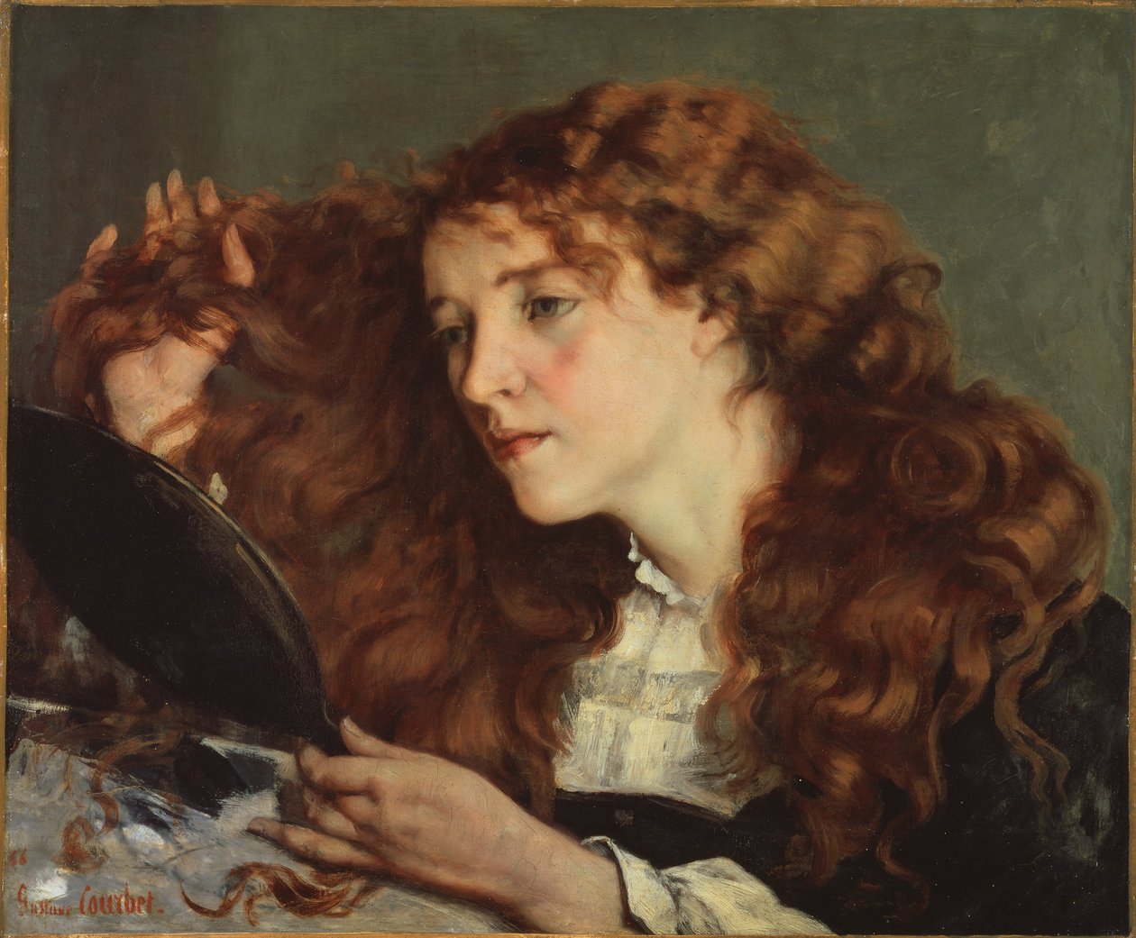 Jo, het mooie Ierse meisje door Gustave Courbet