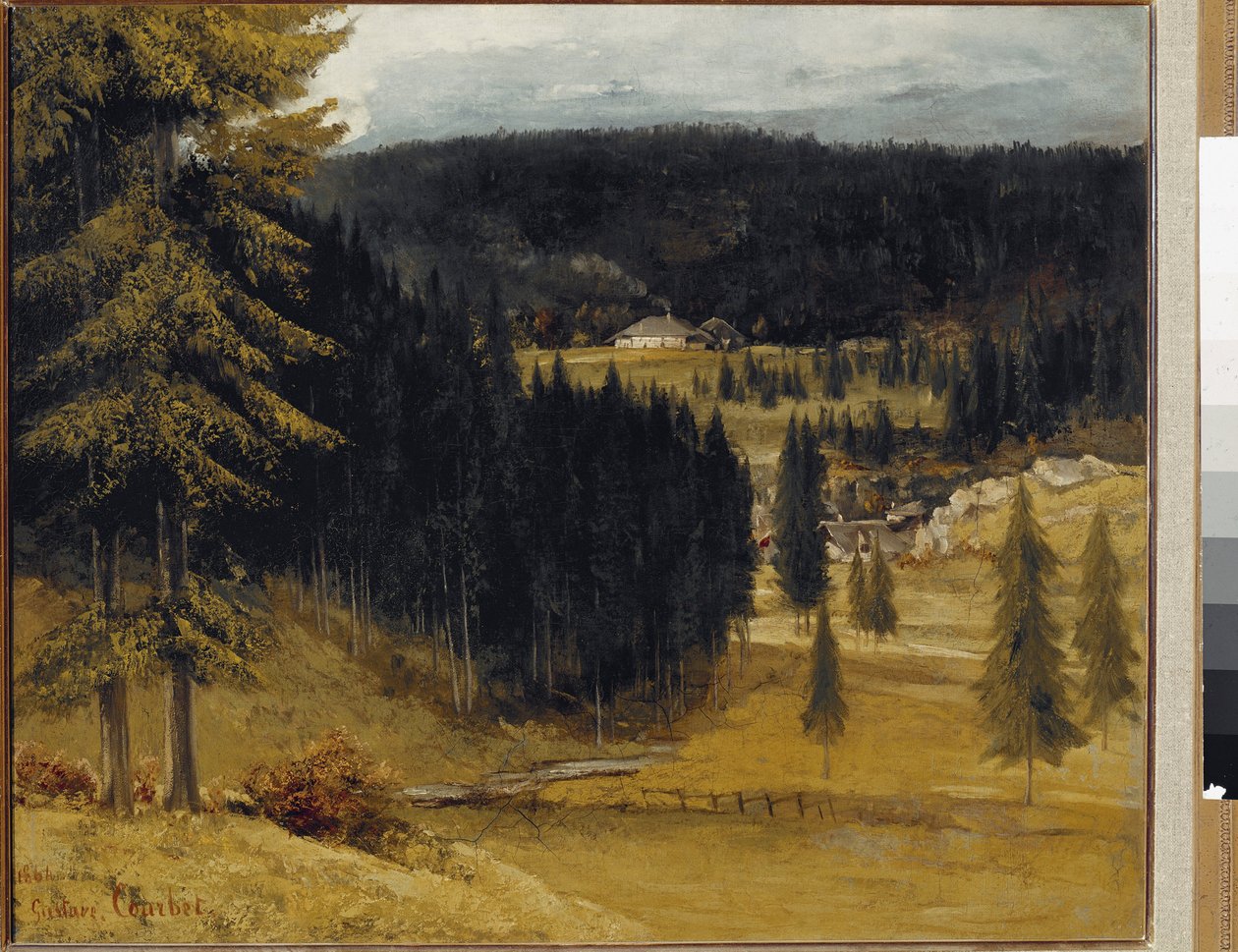 De boerderij van Pussets door Gustave Courbet