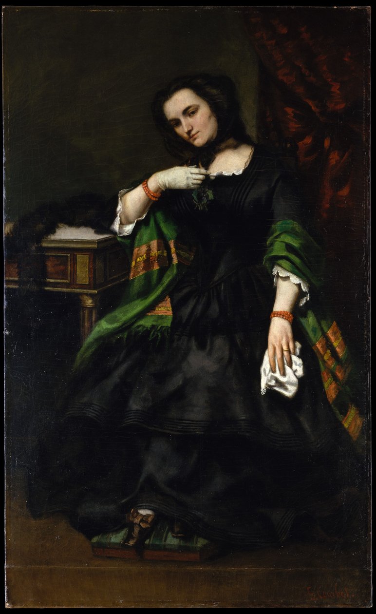 Madame Auguste Cuoq (Mathilde Desportes, 1827-1910) door Gustave Courbet