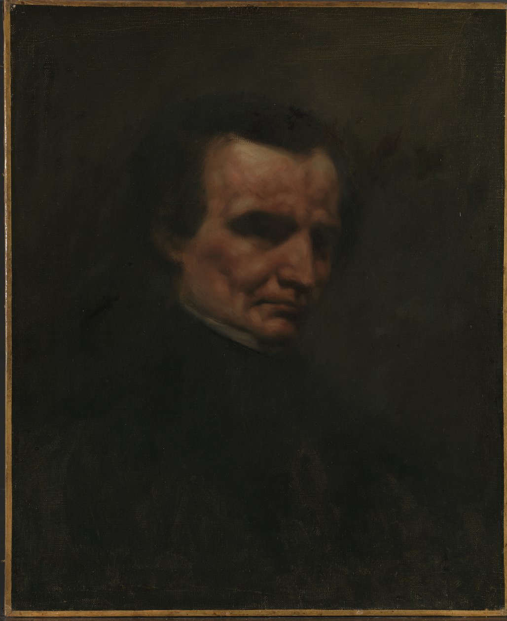 Portret van Hector Berlioz 1803-1869, ca. 1850 door Gustave Courbet