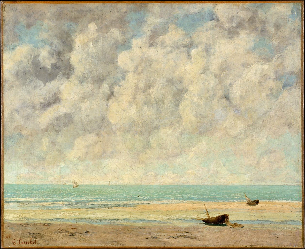De kalme zee door Gustave Courbet