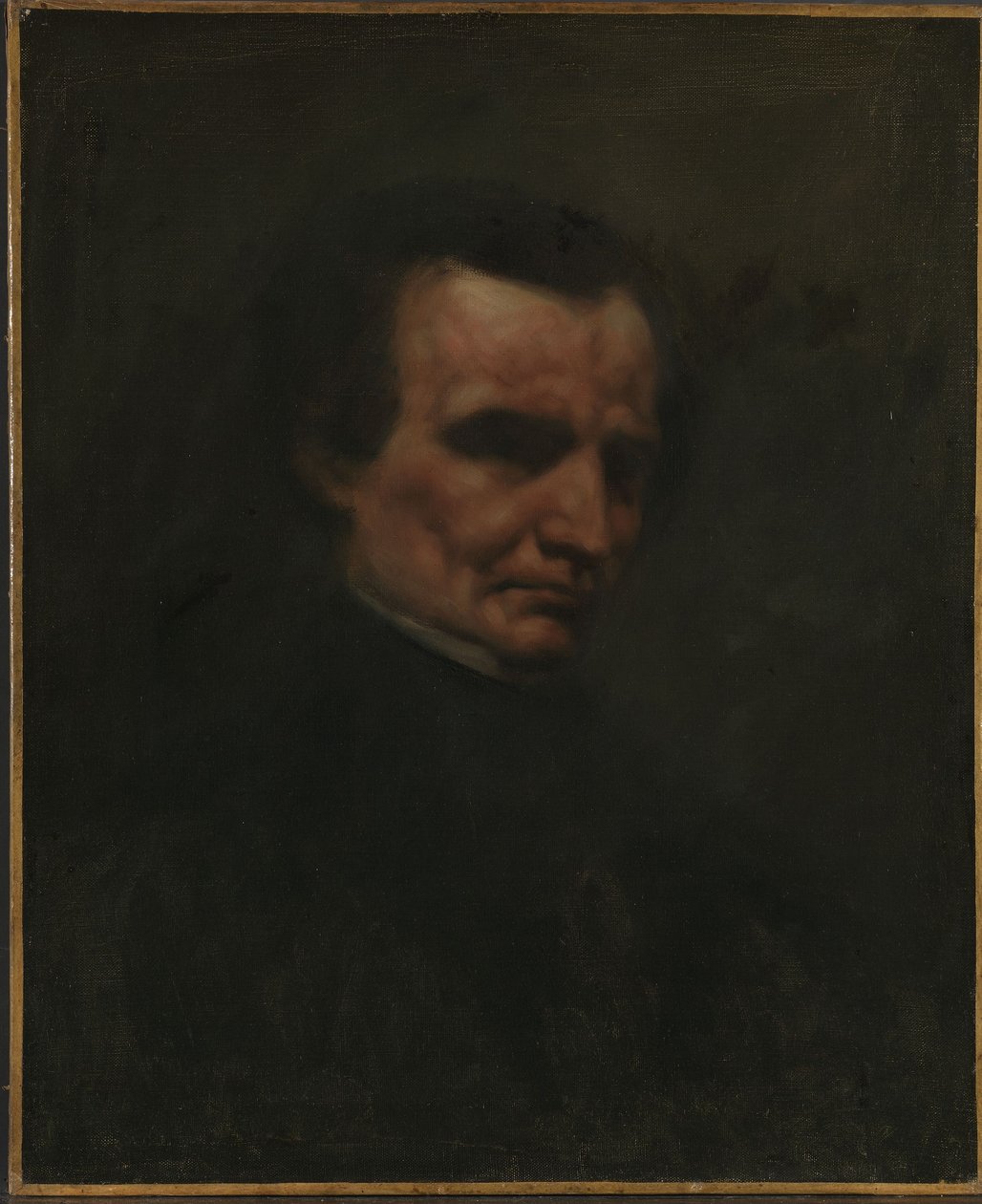 De componist Hector Berlioz door Gustave Courbet