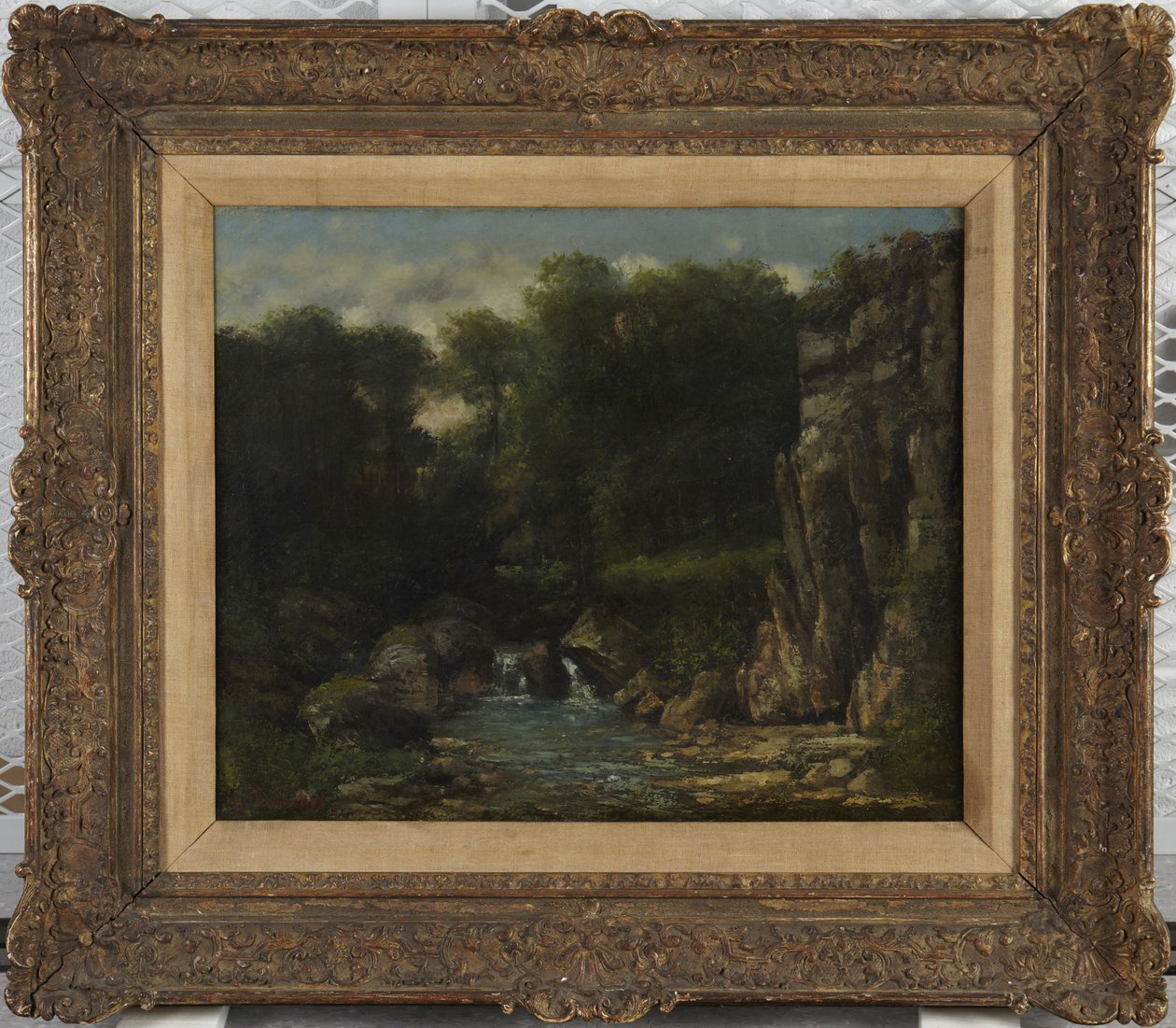 De lente door Gustave Courbet