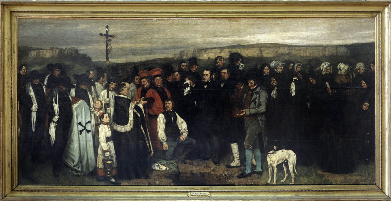 De begrafenis in Ornans - door Gustave Courbet, Musée d