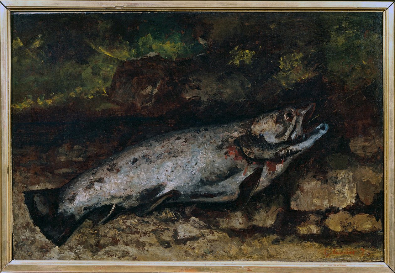 De forel door Gustave Courbet
