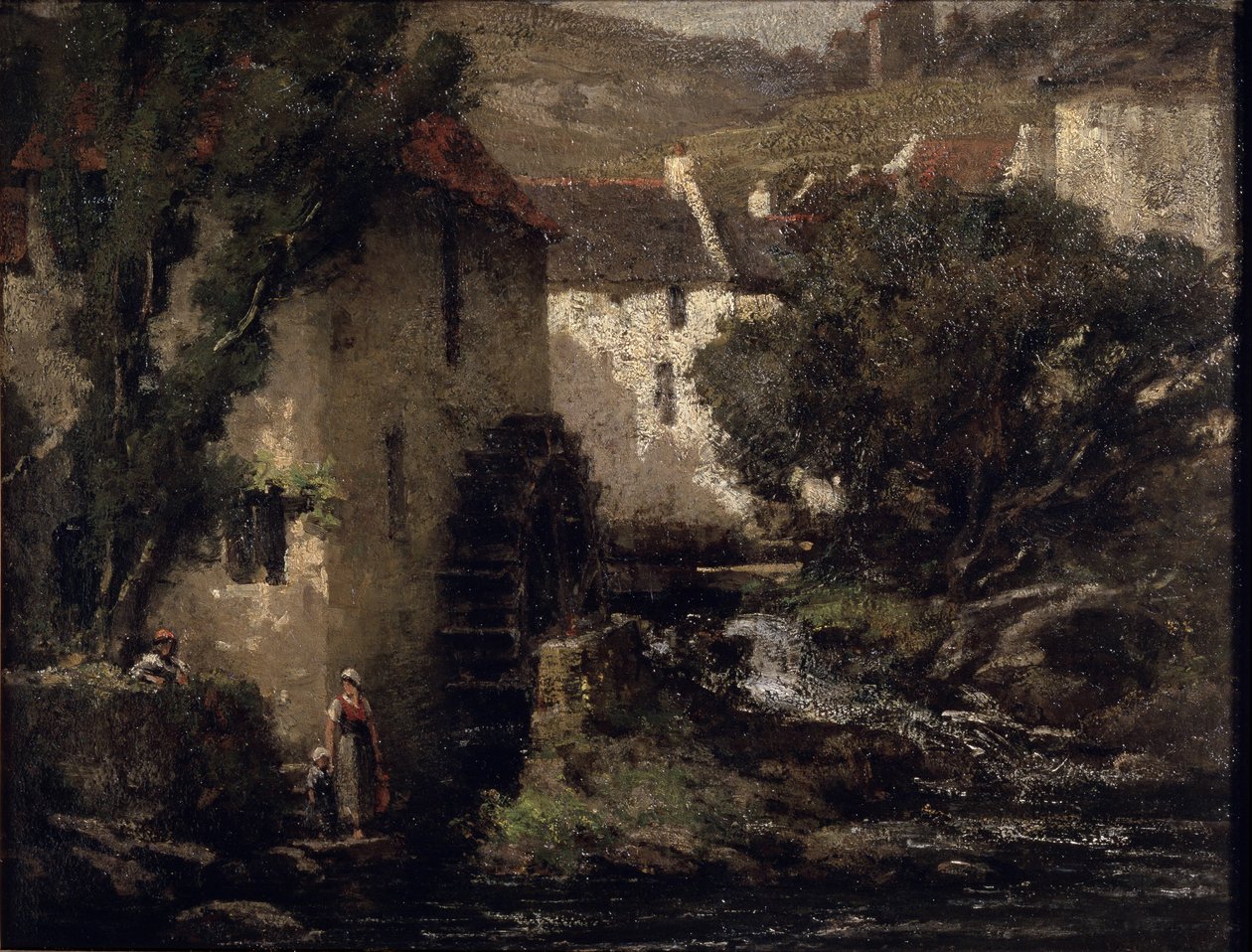 Watermolen door Gustave Courbet