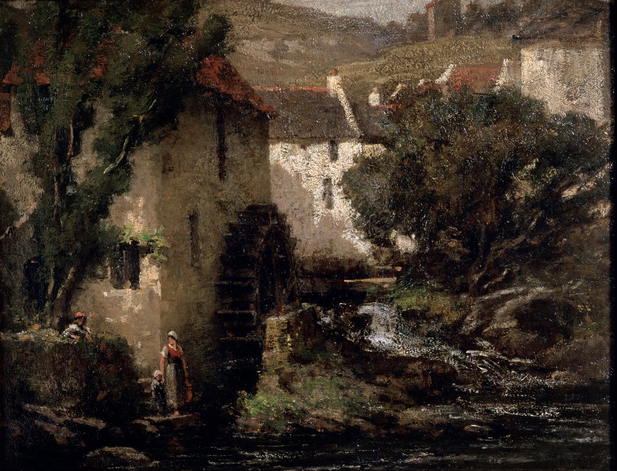 Watermolen, 19e eeuw door Gustave Courbet
