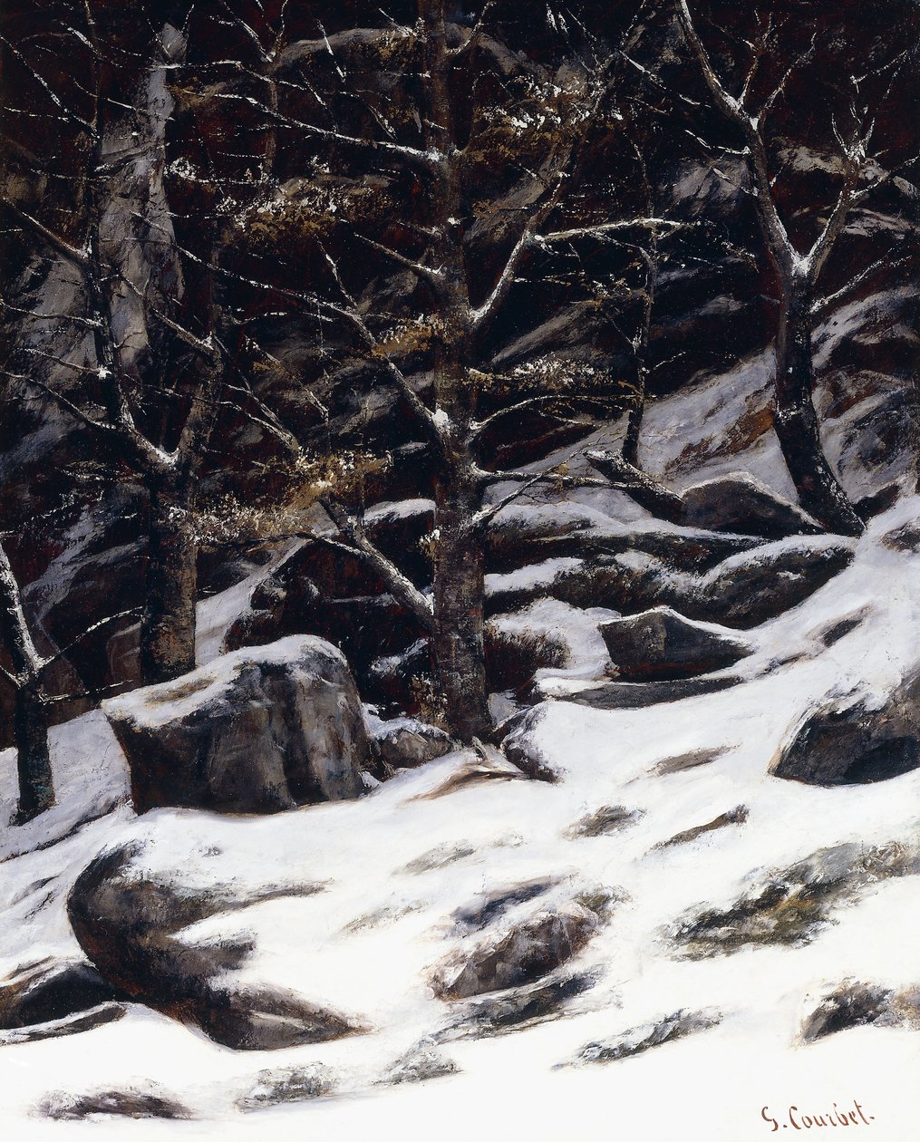Winter door Gustave Courbet