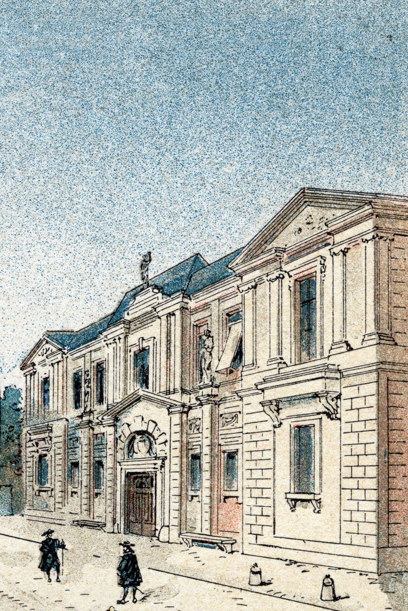 Gezicht op het Hotel Carnavalet, residentie van de markiezin van Sevigne door Gustave Demoulin