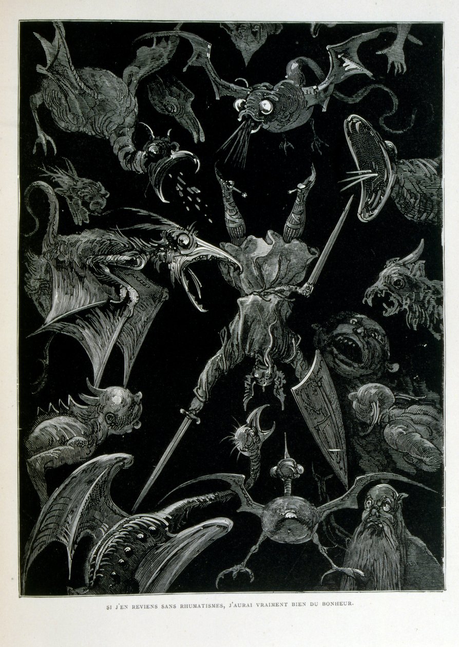 Croque-Mitaine; 1863 illustratie, door Gustave Dore door Gustave Dore