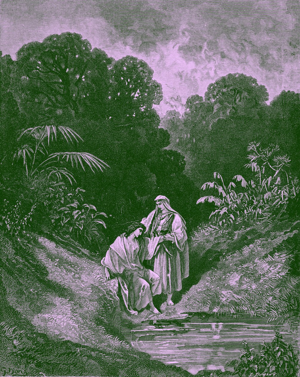 David en Jonathan, door Gustave Doré - Bijbel door Gustave Dore