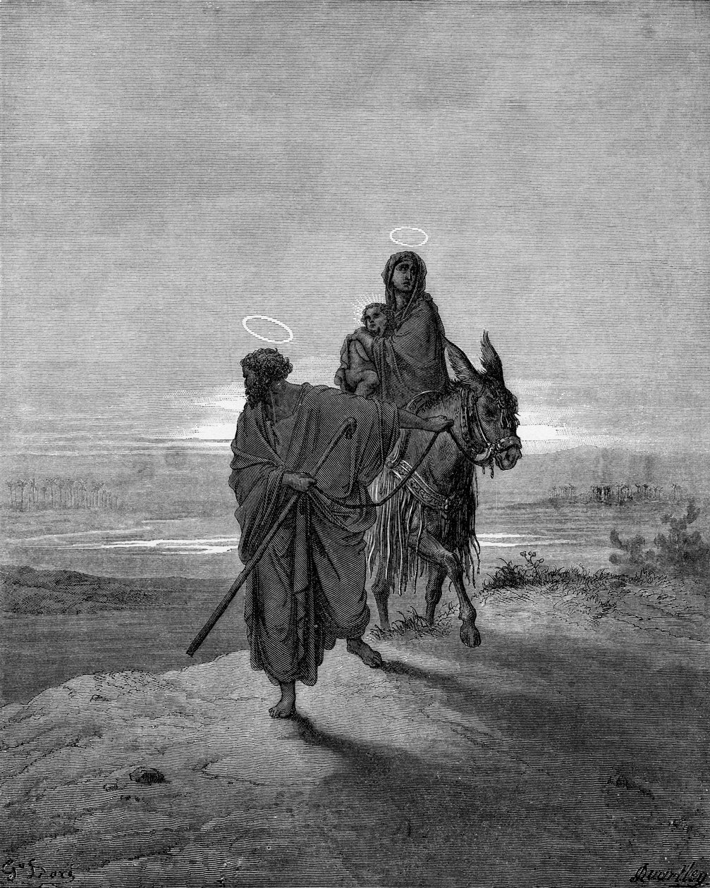 Vlucht naar Egypte door Gustave Dore