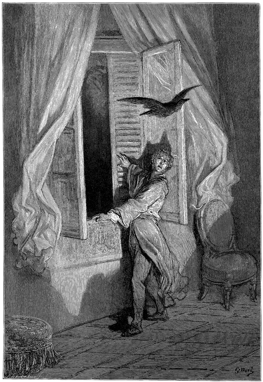 Illustratie door Gustave Dore voor Edgar Allan Poe
