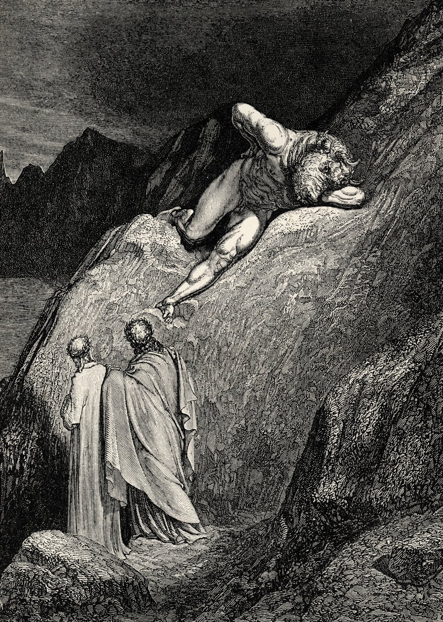 Illustratie voor De Goddelijke Komedie - Hel (La Divina Commedia, L