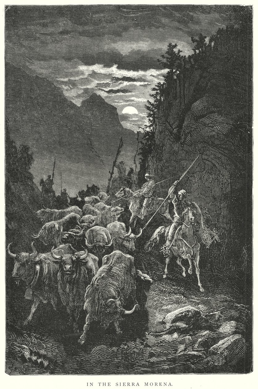 In de Sierra Morena (gravure) door Gustave Dore