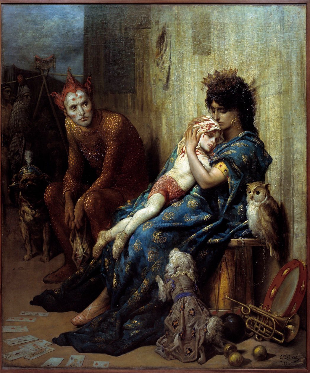 Les Saltimbanques door Gustave Dore
