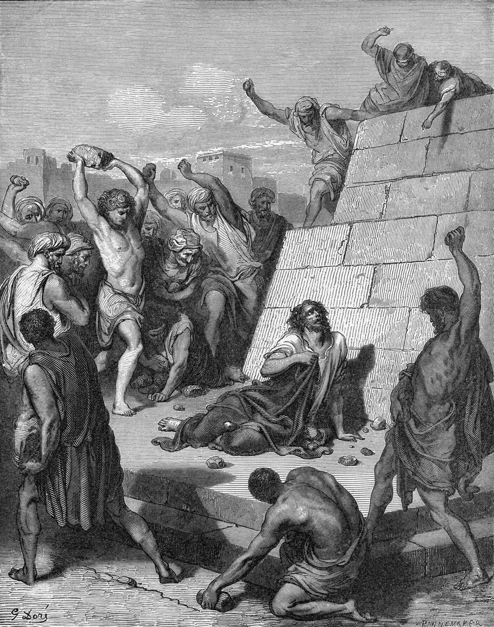 Martelaarschap van St. Stefanus door Gustave Dore