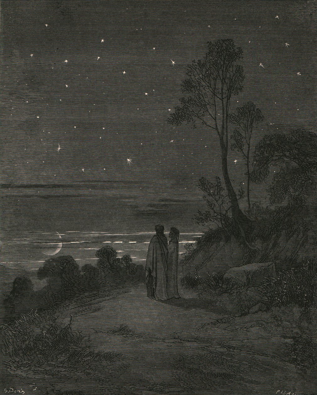 Nu was de dag aan het vertrekken, ca. 1890 door Gustave Dore