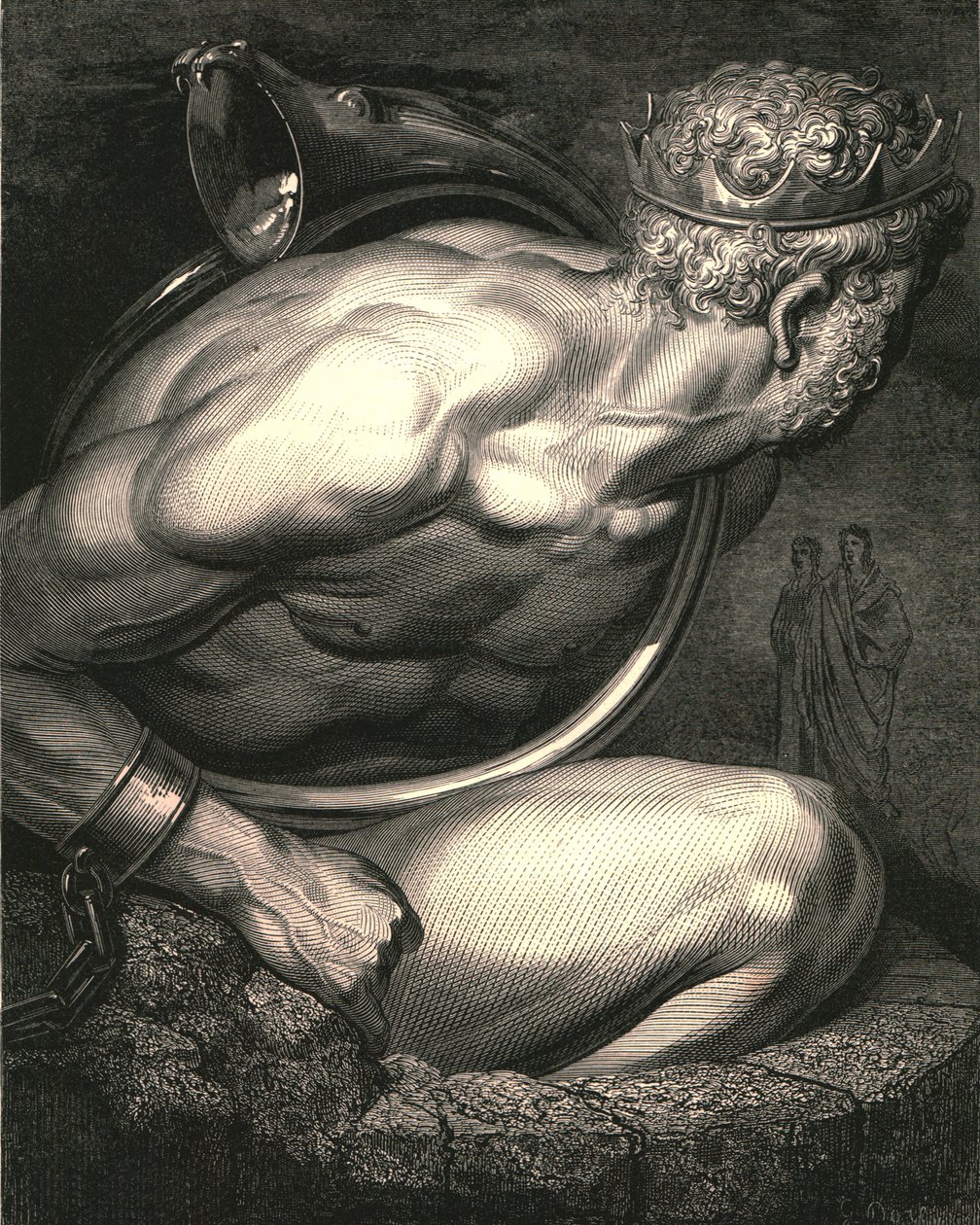 O zinloze geest! laat je hoorn voor jou spreken, c1890 door Gustave Dore