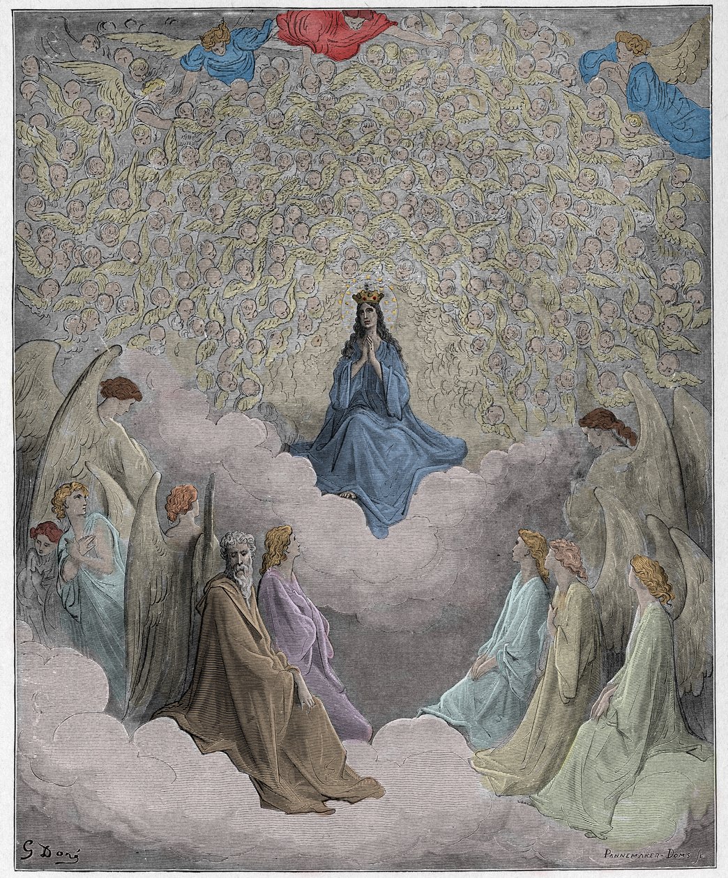 Paradiso, Canto 31: De koningin van de hemel - door Dante Alighieri door Gustave Dore