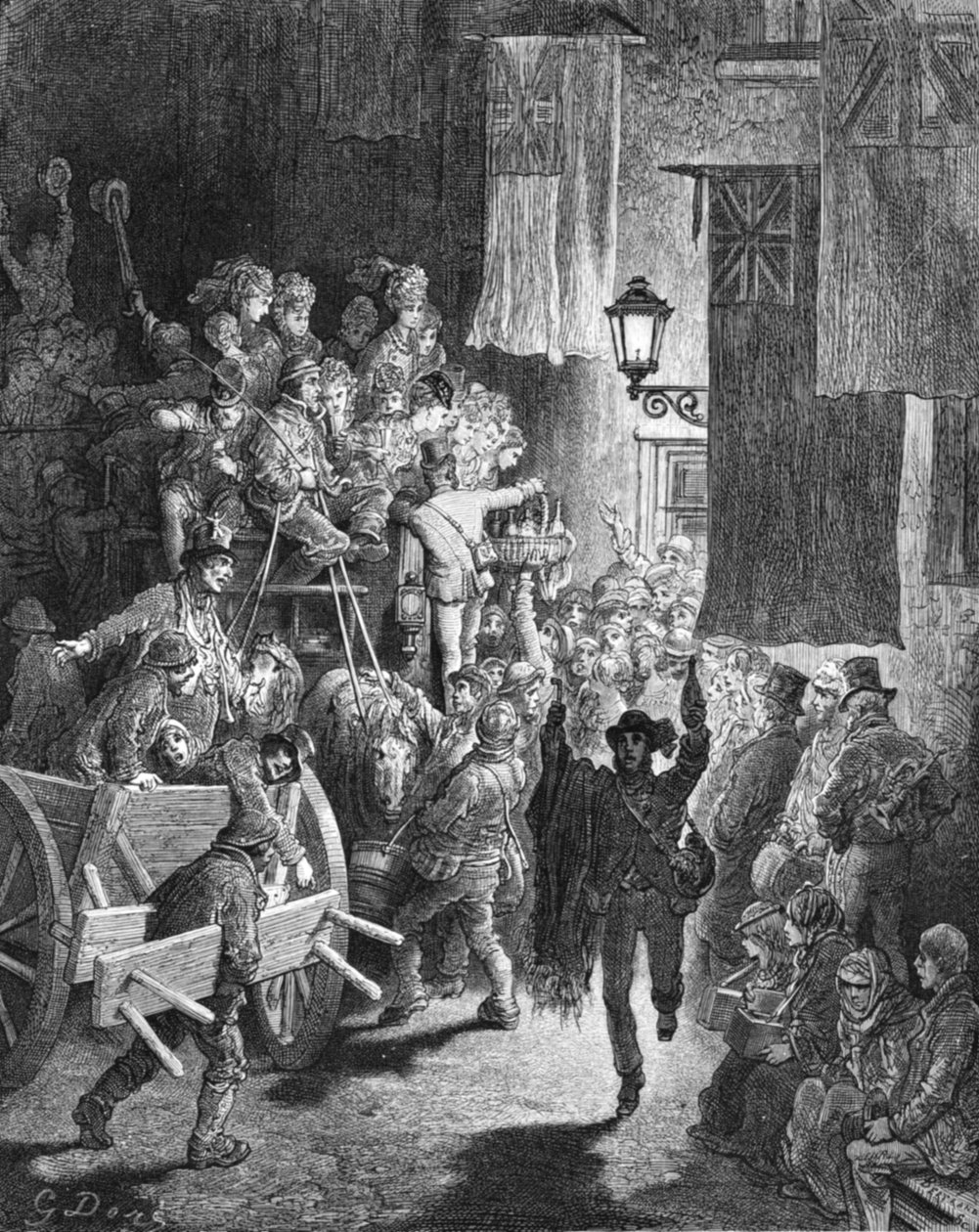 Terug naar huis, 1872 door Gustave Dore