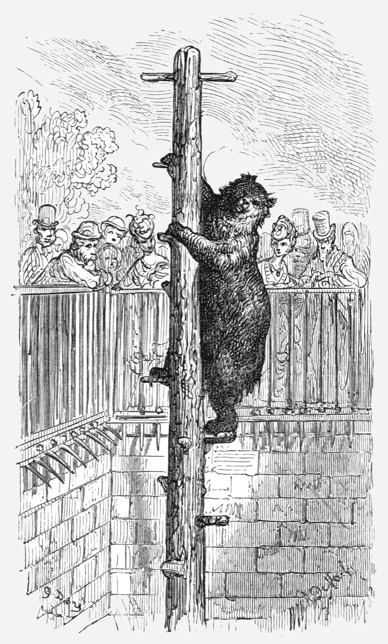 De Berenkuil - Dierentuin door Gustave Dore