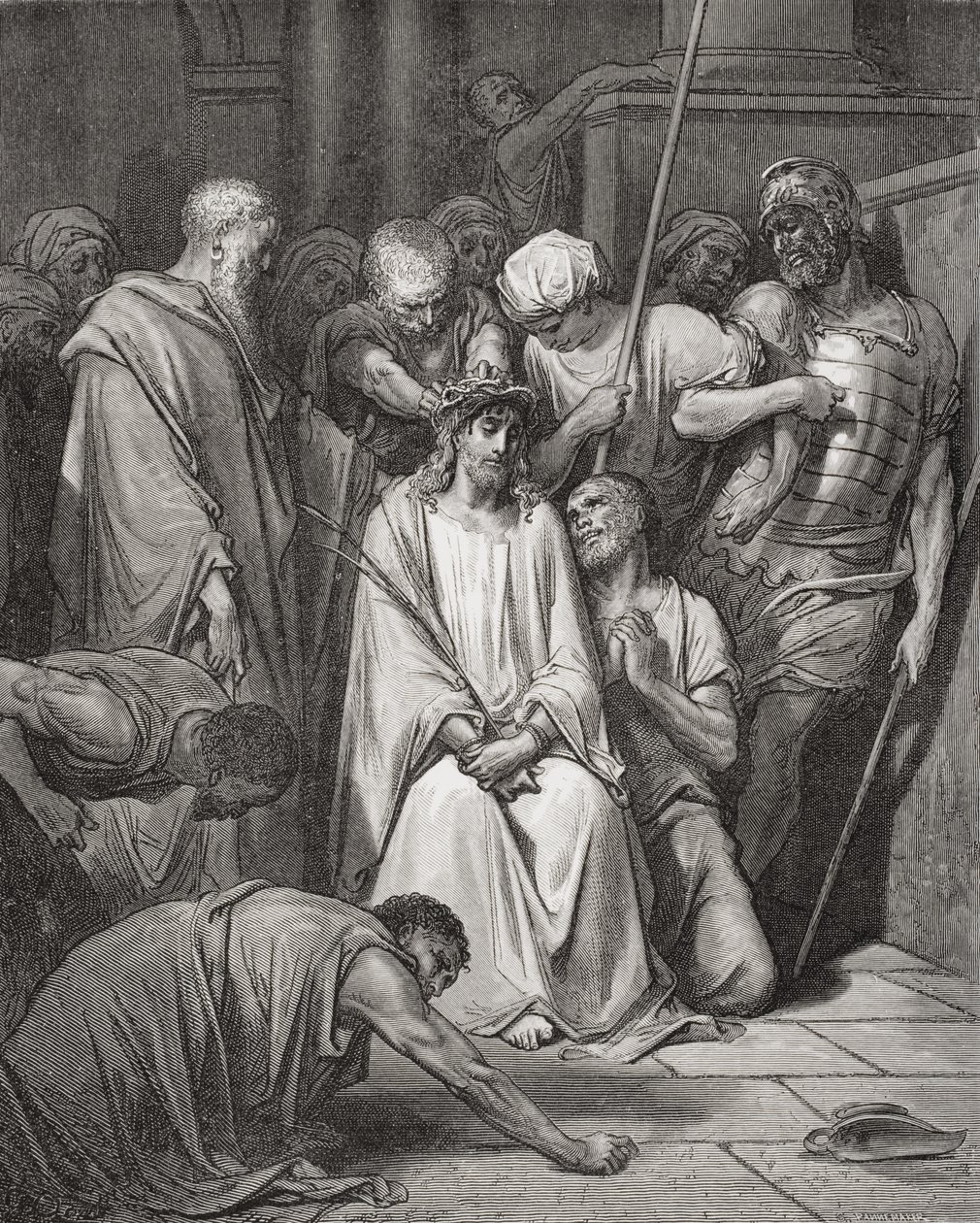 De doornenkroon, illustratie uit Dore