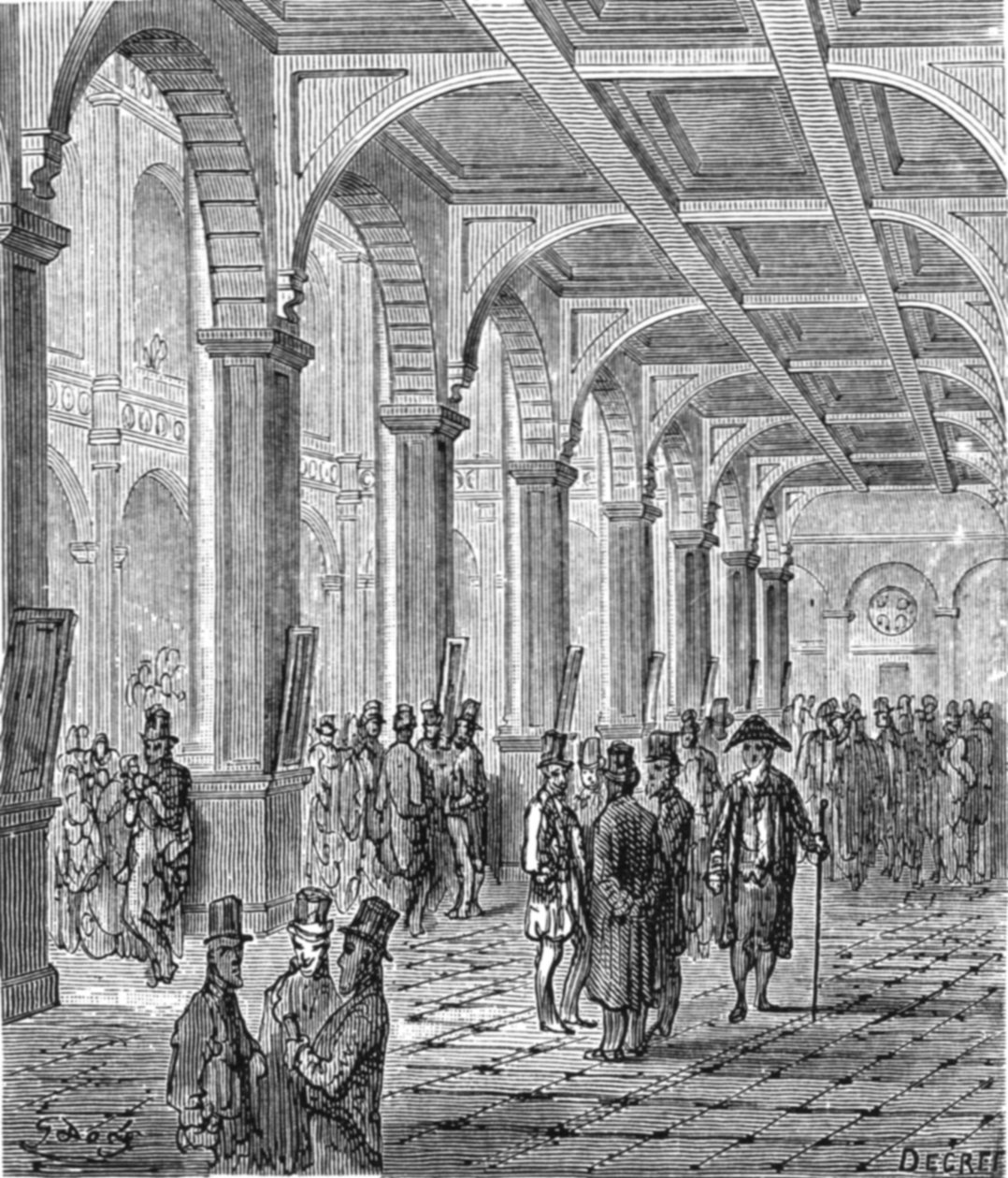 De Koninklijke Beurs, 1872 door Gustave Dore