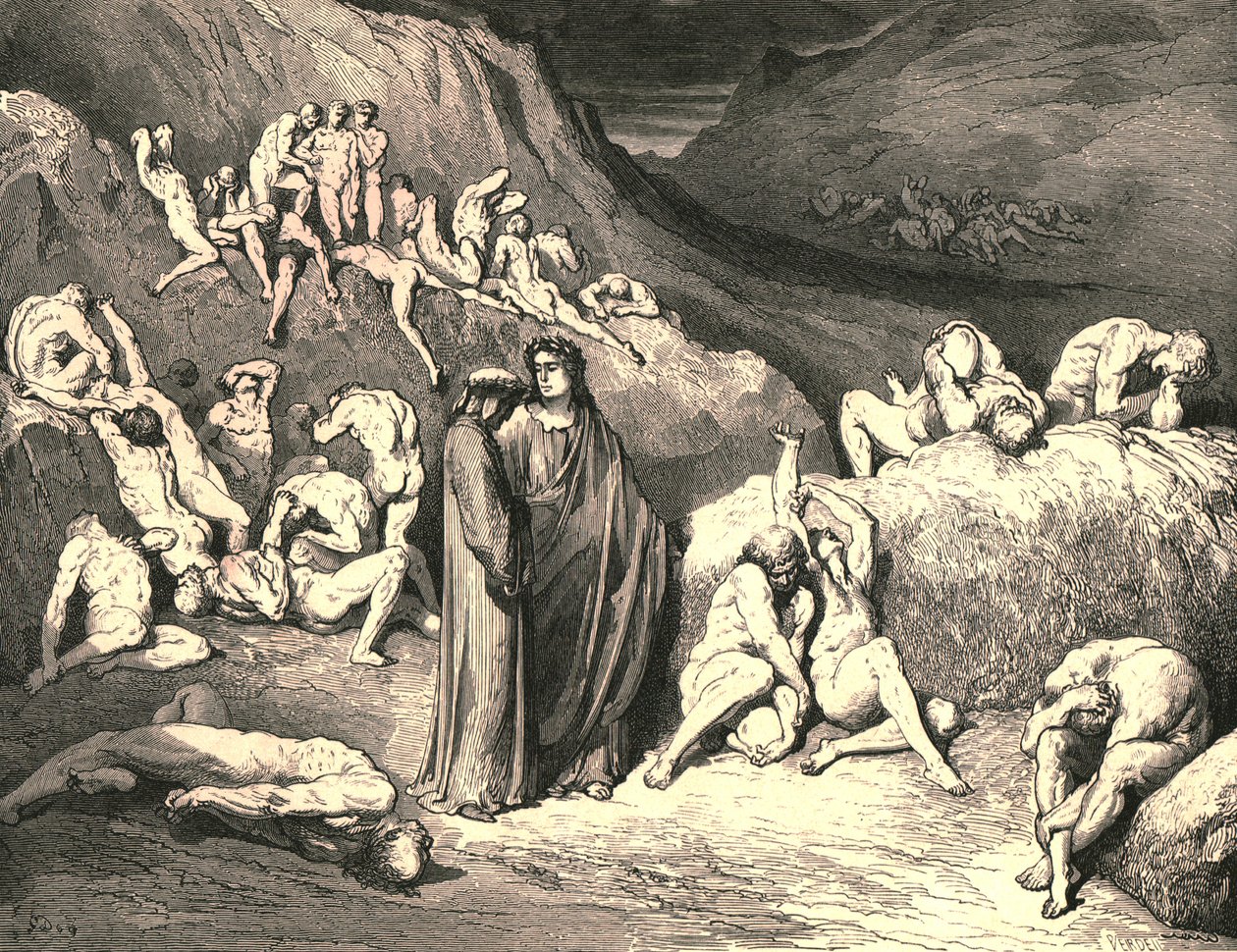 De korst kwam in vlokken van onderaf, ca. 1890 door Gustave Dore