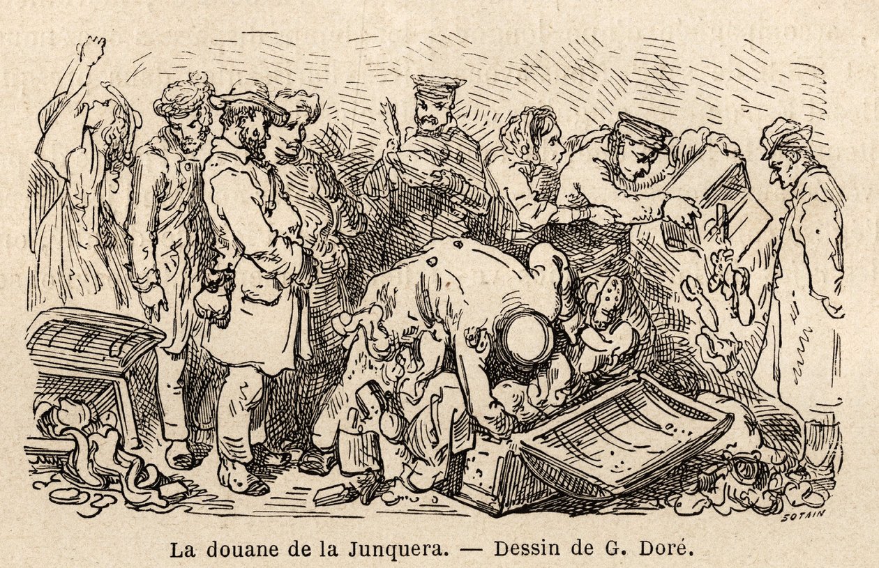 De gebruiken van de junquera door Gustave Dore