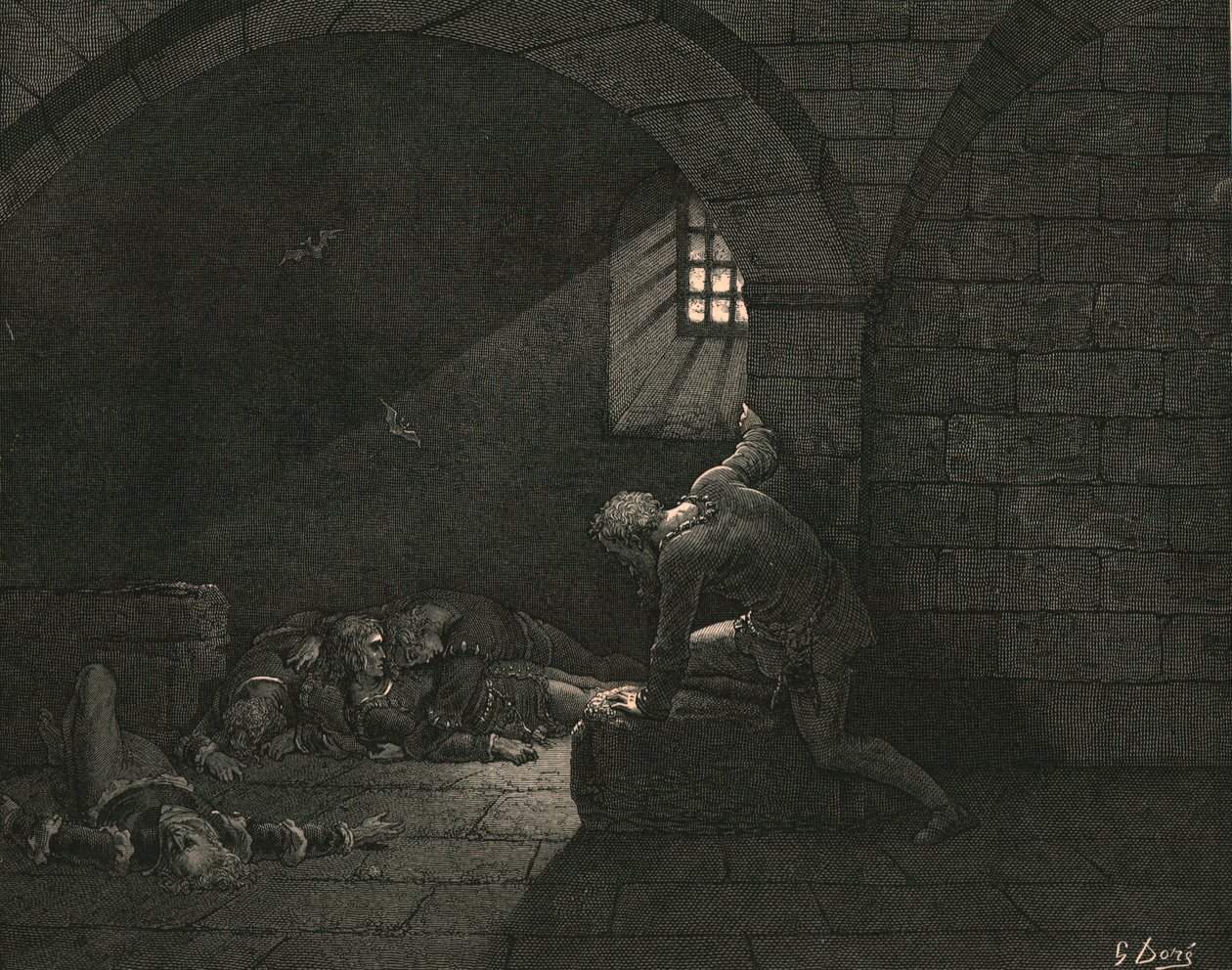 Toen kreeg vasten de overhand op verdriet, ca. 1890 door Gustave Dore