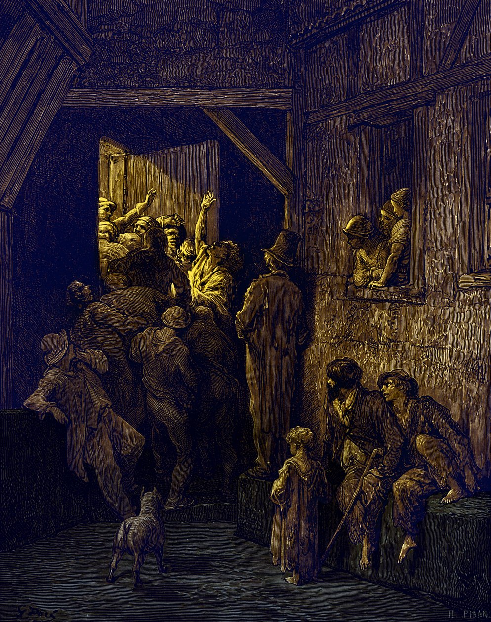 Gooi hem eruit, Ratcliff door Gustave Dore