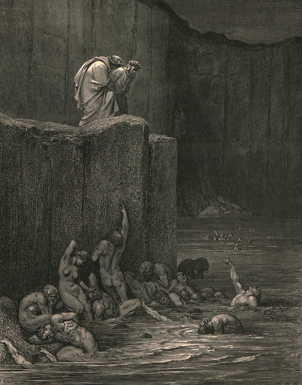 Waarom buig je zo gretig naar mij, ca. 1890 door Gustave Dore