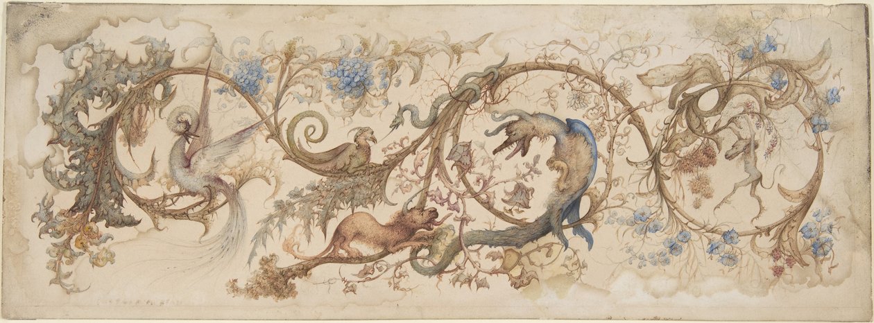 Allegorie van Ondeugden, 1840-98 door Gustave Gustave Moreau,Moreau