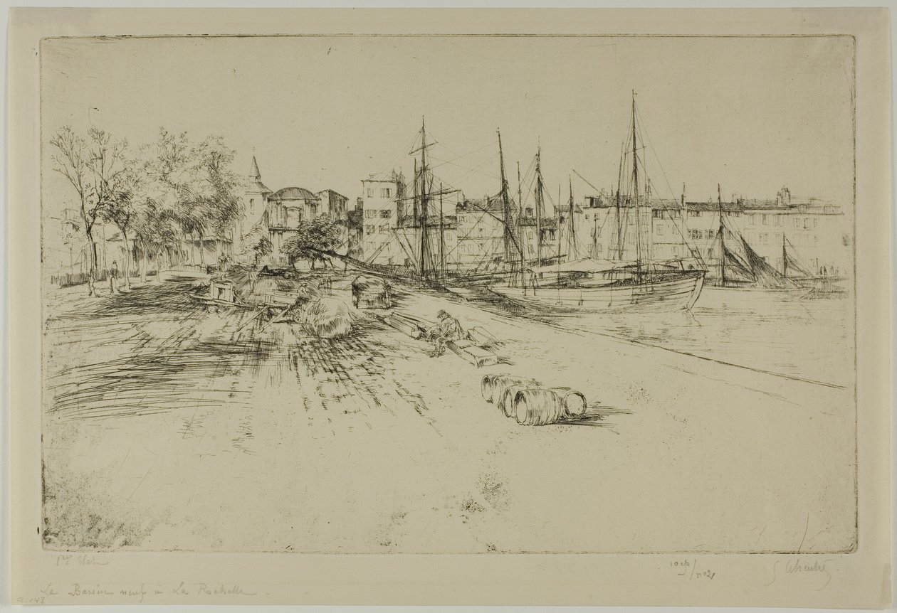 De Nieuwe Dok in La Rochelle door Gustave Leheutre