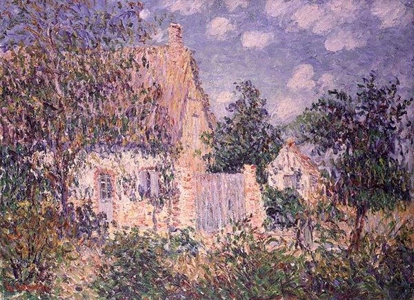 Cottage in St. Cyr du Vaudreuil door Gustave Loiseau