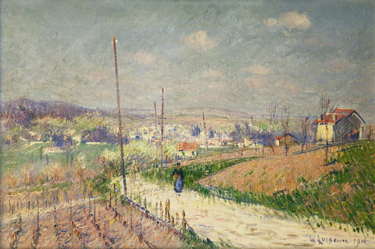 Lente in Ile de France door Gustave Loiseau