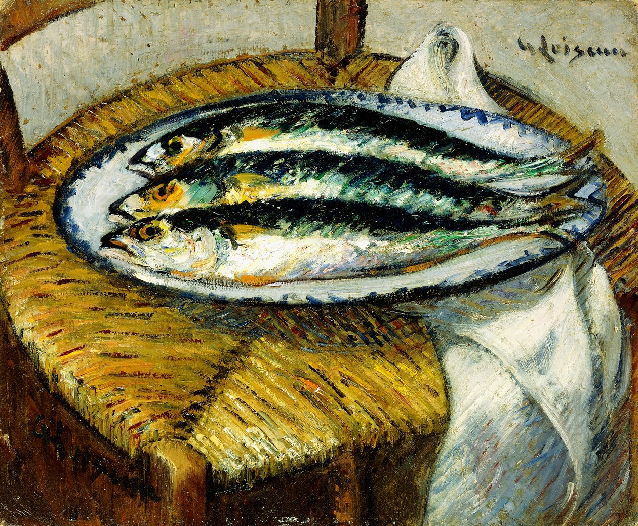 De Schotel met Makrelen, c.1923 door Gustave Loiseau
