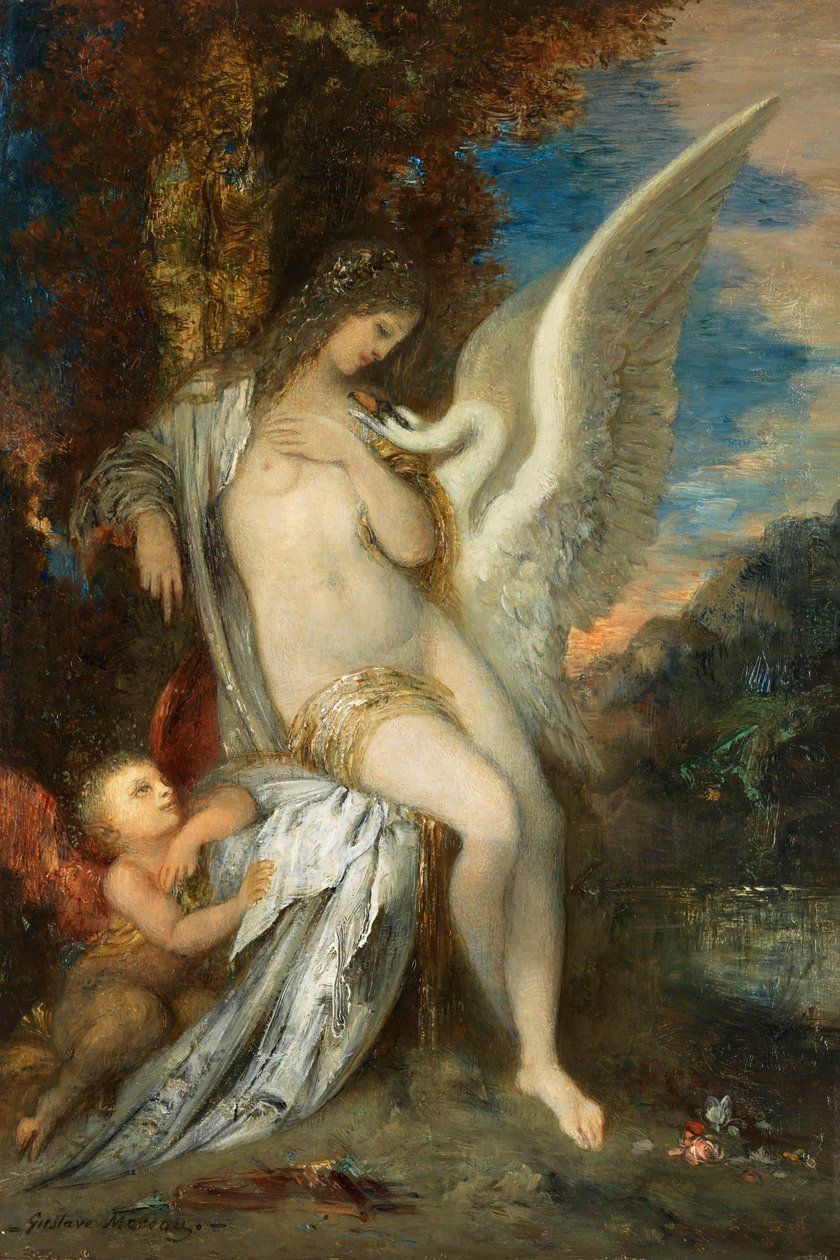 Gustave Moreau Leda c1875 door Gustave Moreau