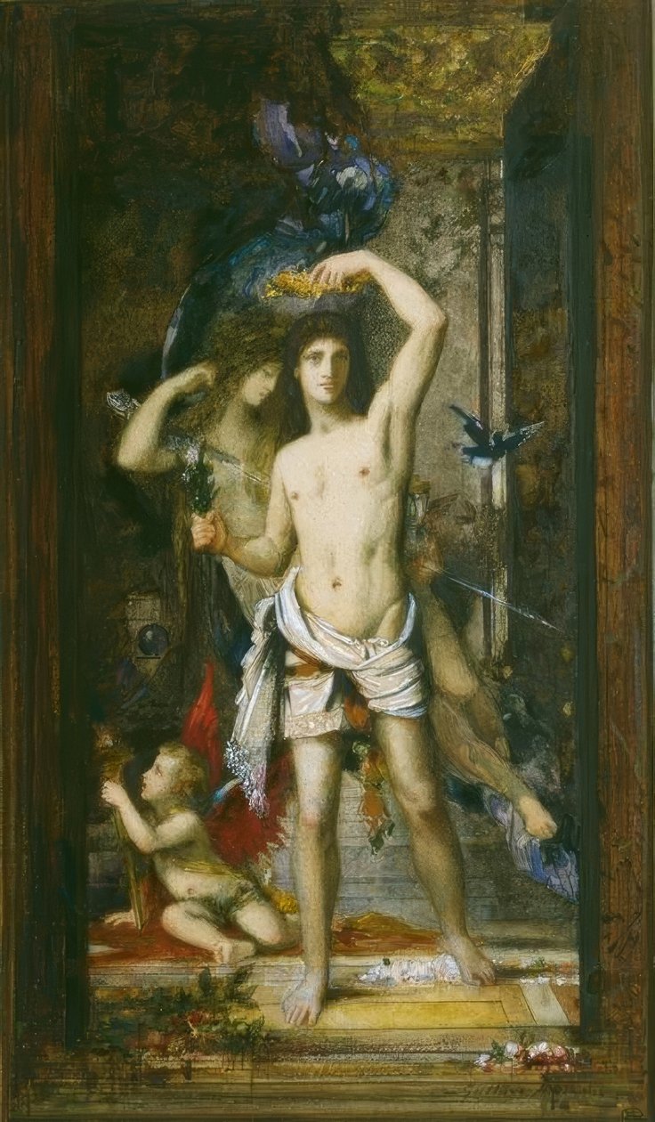 De jonge man en de dood door Gustave Moreau