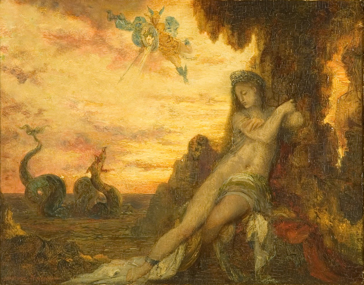 Perseus en Andromeda, ca. 1870 door Gustave Moreau