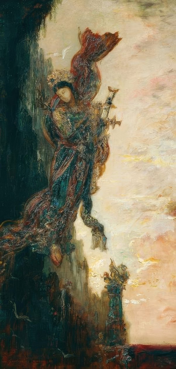Sapho valt door Gustave Moreau
