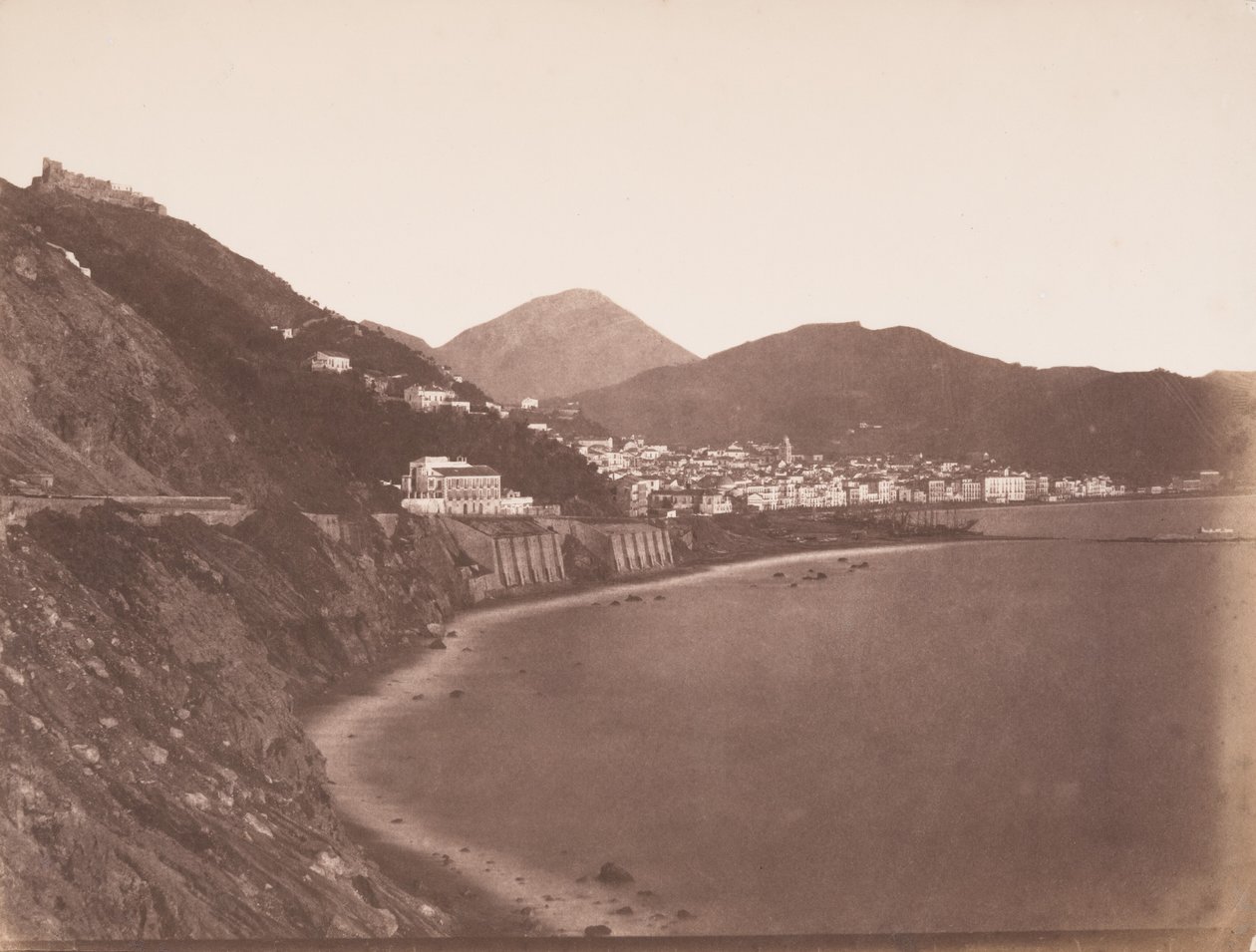 Salerno, Italië,c. 1856 (foto) door Gustave de Beaucorps