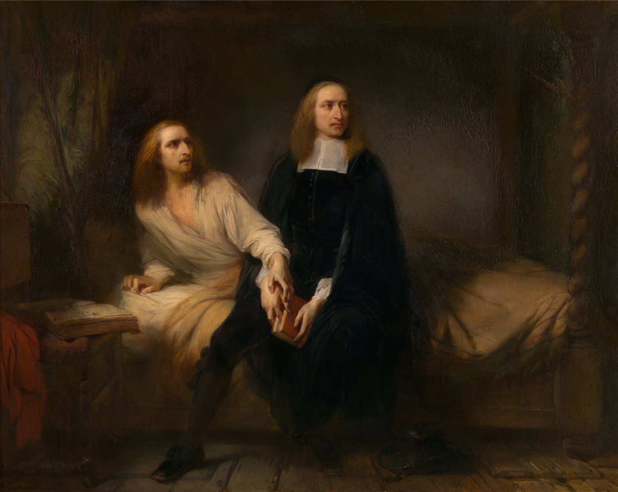 De gebroeders De Witt in gevangenschap door Gustave or Gustaaf Wappers