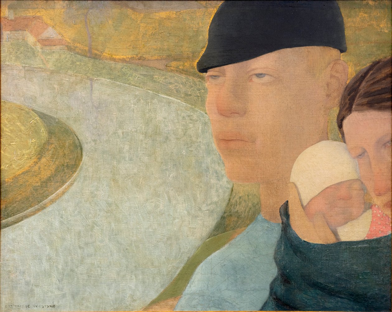 Boerenfamilie door Gustave Van de Woestyne
